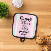 Moderne Nana's Cookies Oven Mitt und Pot Holder Topflappen (Oben Unten)