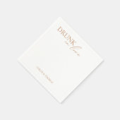 Moderne Napkins "Betrunken in Liebe" für Hochzeits Serviette (Ecke)
