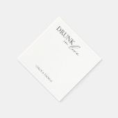 Moderne Napkins "Betrunken in Liebe" für Hochzeits Serviette (Ecke)