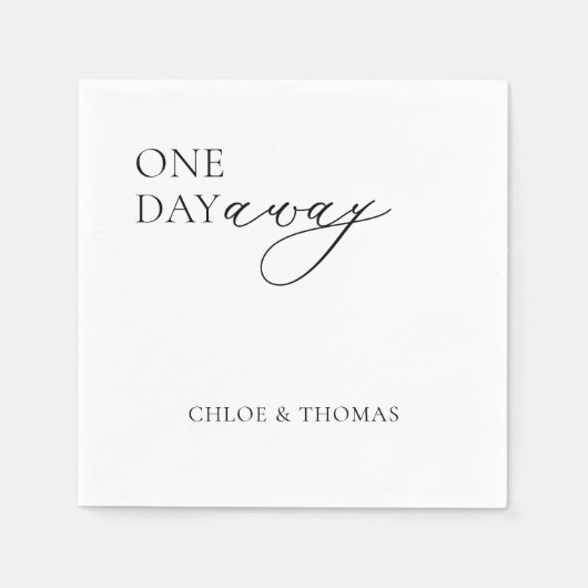 Moderne Napkins zum Probe Dinner Serviette (Vorderseite)