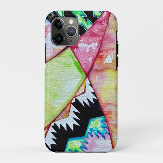 Moderne native amerikanische Korbgestaltung Aquare Case-Mate iPhone Hülle (Rückseite)