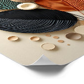 Moderne Natur Abstrakte Herbstkunst Poster (Ecke)