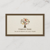 Moderne Natur - Baum des Lebens Visitenkarte (Rückseite)