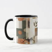 Moderne Natur Inspiriert - Gewohnte Erde Abstrakt Tasse (Links)