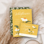 Moderne Natur Themenjunge Wildblume in Bloom Begleitkarte