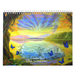 Moderne Naturlandschaft Floral 2021 Mauer Kalender
