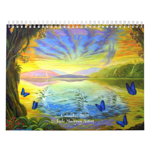 Moderne Naturlandschaft Floral 2021 Mauer Kalender (Titelbild)