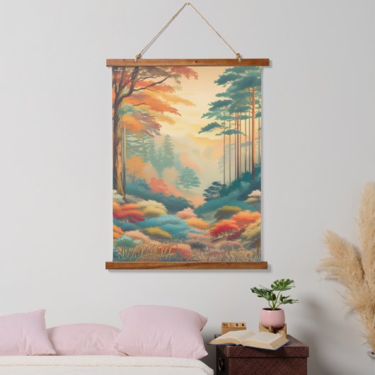 Moderne Naturlandschaft hängt Wandkunst Tapestry (Schlafzimmer)