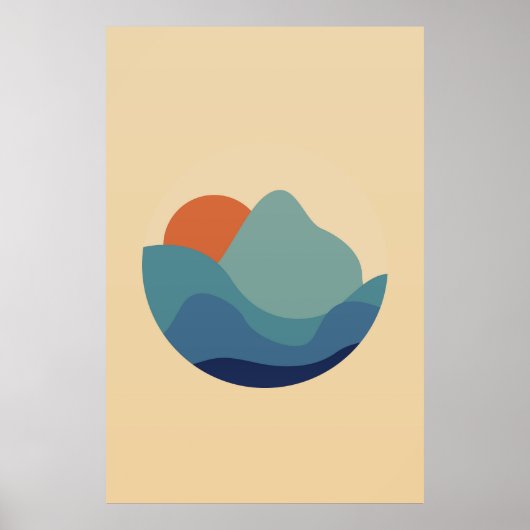 Moderne Naturwand Poster (Vorne)