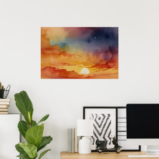 Moderne Naturwandkunst | Zeitgenössische Landschaf Poster
