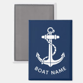 Moderne Nautical Anchor Boat Crew Werbefläche Magnet (Vorderseite/Rückseite)