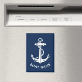 Moderne Nautical Anchor Boat Crew Werbefläche Magnet (In Situ (Geschirrspüler))
