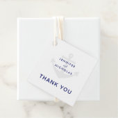 Moderne Nautical Anchor-Hochzeit Geschenkanhänger (Beispiel)