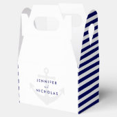 Moderne Nautical Anchor-Hochzeit Geschenkschachtel (Geöffnet)