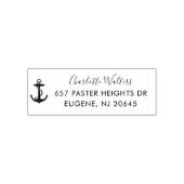 Moderne Nautical Anchor Script-Rücksendeadresse Permastempel (Design)