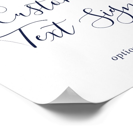 Moderne Nautical Cards & Geschenke für benutzerdef Poster (Ecke)