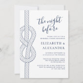 Moderne Nautical Probe Dinner Einladung (Vorderseite)