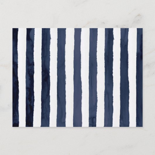 Moderne Nautik | Floral Vielen Dank Empfang Card Postkarte (Rückseite)