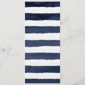 Moderne Nautik | Greenery Wedding Dinner Menu Menükarte (Rückseite)