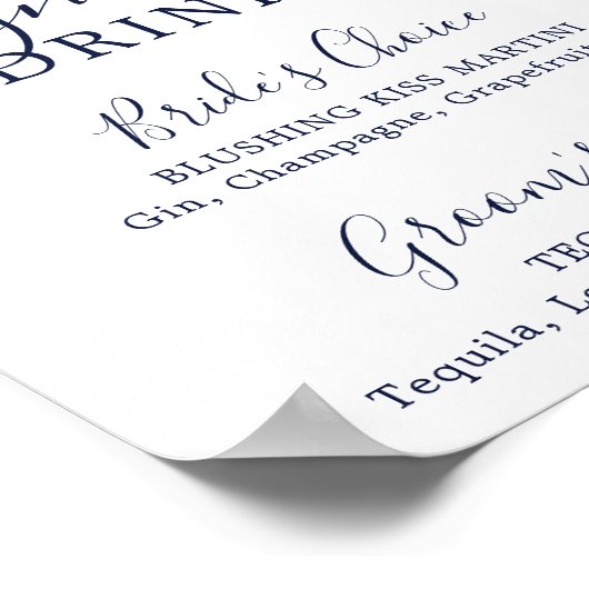 Moderne Nautik | Signature Drinks signature Starfi Poster (Ecke)