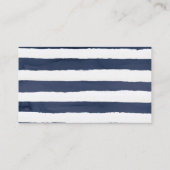 Moderne Nautik | Website zur Blumenhochzeit Begleitkarte (Rückseite)