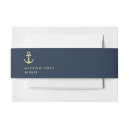 moderne nautische Bauchband Einladungsbanderole