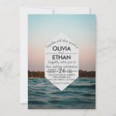 Moderne nautische Hochzeitseinladung Einladung (Vorderseite)