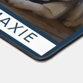 Moderne Navy Beste Mama je 3 Fotomaterial Schreibtischunterlage (Ecke)