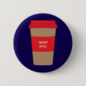 Moderne Navy-Blue-Ärzte- und Krankenschwesterntag- Button (Vorderseite)