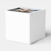 Moderne Navy Blue Foto Graduation Party Geschenkschachtel (Rückseite)