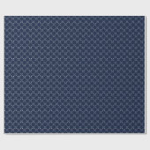 Moderne Navy Blue und White Arrow Pattern Urlaub Geschenkpapier (Flach)