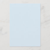 Moderne Navy Blue Watercolor Floral RSVP Card Hinweiskarte (Rückseite)