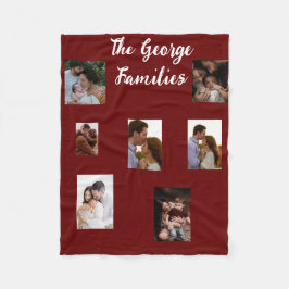 Moderne Navy-Foto-Wohngestaltung Fleecedecke