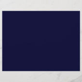 Moderne Navy & Gold Schmetterlinge Trifold Broschü (Rückseite)