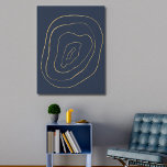 Moderne Navy Imitate Gold Abstrakt Minimalistisch Künstlicher Leinwanddruck<br><div class="desc">Moderne,  minimalistische Leinwand mit marineblau Hintergrund und Imitaten goldene abstrakte Kreise. Eine einfache,  aber einzigartige Ergänzung zu Ihrer Zuhause. Wenn Ihnen dieses Design gefällt,  besuchen Sie bitte mein Geschäft für kostenlose Designs,  die Sie mischen und abgleichen können.</div>