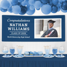 Moderne Navy-Klasse 2025 Custom Abschluss Foto