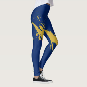 Moderne Navy-Leggings mit hoher Taille für den täg Leggings