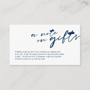 Moderne Navy minimalistische Tinten-Schriftart, Ei Begleitkarte