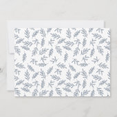 Moderne Navy Überraschung Foto Verlobung Ankündigung (Rückseite)