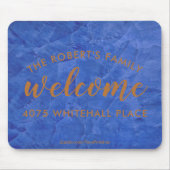 Moderne Navy- und Kupfer-Personalisierte Name Mousepad (Vorne)