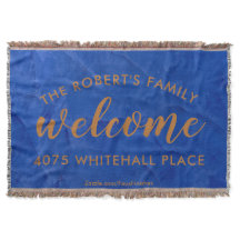 Moderne Navy und Kupfer Personalisierter Name