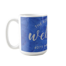 Moderne Navy- und Silber-personalisierte Namensadr