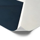 Moderne Navy-Weiß-Gold-Geometrie-Schicht Poster (Ecke)