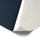 Moderne Navy-Weiß-Gold-Geometrie-Schicht Poster (Ecke)