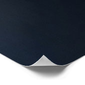 Moderne Navyblau und Kupfergeometrie Poster (Ecke)