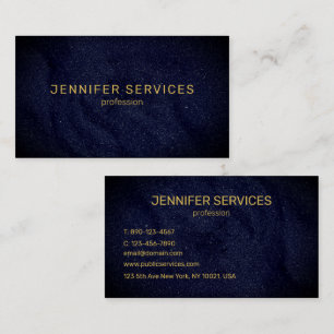 moderne navyblaue minimalistische Sandtextur Visitenkarte