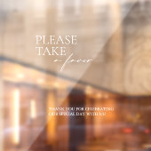 Moderne nehmen Gunst/Spiegel-Decal-Zeichen Fensteraufkleber (Blatt 2)