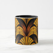 Moderne Neo-Deco-Fan-Bogen-Geometrie-Design Tasse (Zentrum)