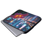 Moderne Neon-Blüte 15' Laptopschutzhülle (Vorne Knopf)