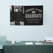 Moderne Neon Foto Graduation Party Banner (Messeveranstaltung)